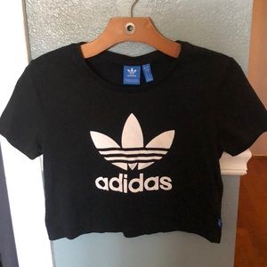 womens adidas crop top